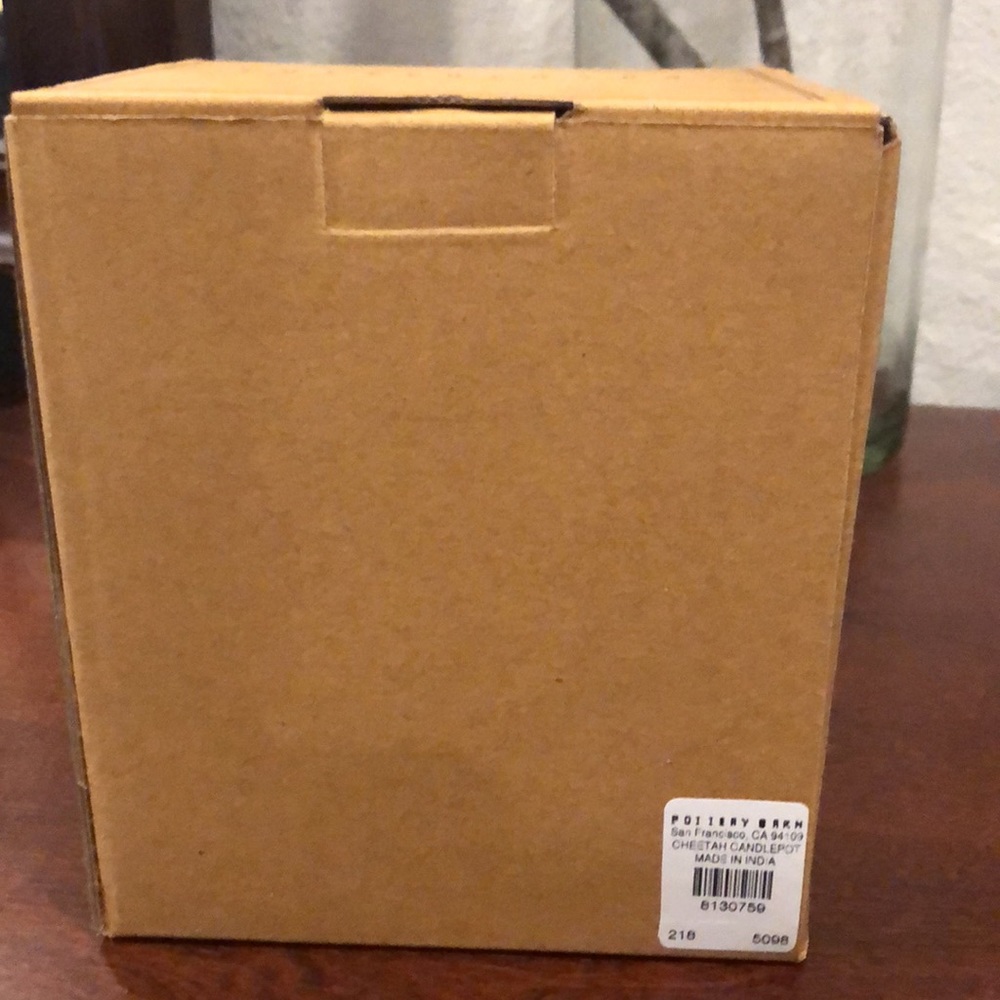 Pottery Barn cheetah candle (discontinued) - Picture 3 of 3